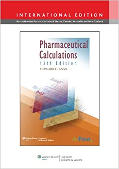 pharmaceutical calculations ansel 15th